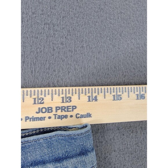 GAP Jeans Womens 6/28R Blue 70s Flare High Rise Stretch Denim Boho Hippie - Picture 6 of 13